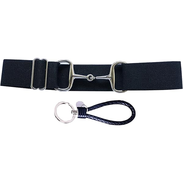 Amazon.com: Tory Repeated Stitch Bridle Leather Belt (Black